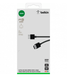 Belkin Кабель HDMI (M/M) 2м, 2.1, High Speed Ethernet, черный