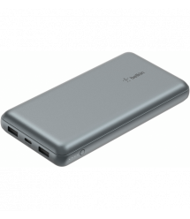 Belkin Портативное зарядное устройство Power Bank 20000мАч, 15Вт, 2хUSB-A/USB-C, серый