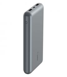 Belkin Портативное зарядное устройство Power Bank 10000мАч, 15Вт, 2хUSB-A/USB-C, серый