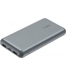 Belkin Портативное зарядное устройство Power Bank 10000мАч, 15Вт, 2хUSB-A/USB-C, серый