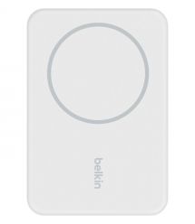 Belkin Портативное зарядное устройство Power Bank 5000мАч, MagSafe Wireless, белый