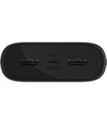 Belkin Портативное зарядное устройство Power Bank 20000мАч, 20Вт, 2хUSB-A/USB-C, черный