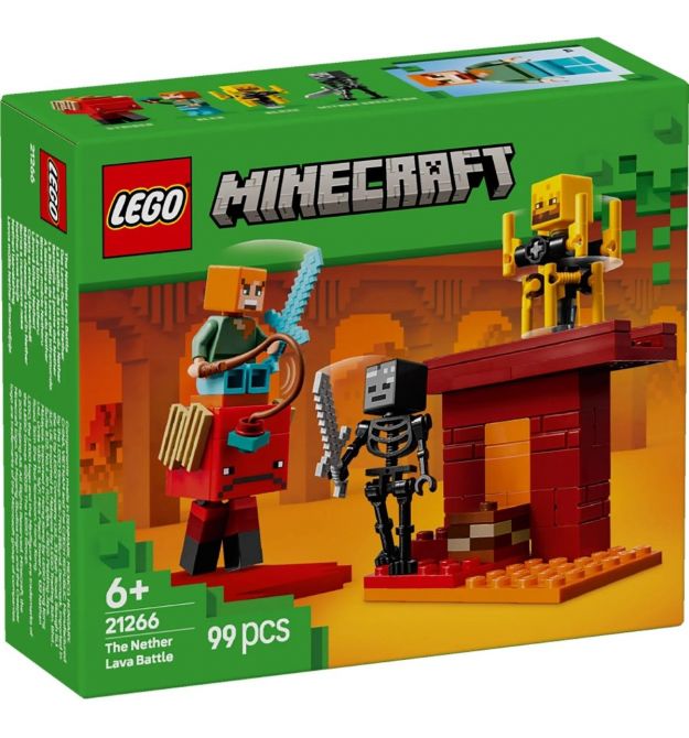 LEGO Конструктор Minecraft Битва с лавой в Незере