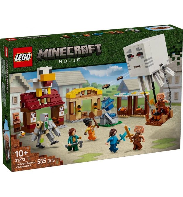 LEGO Конструктор Minecraft Нападение на село с воздушным шариком Ґаст