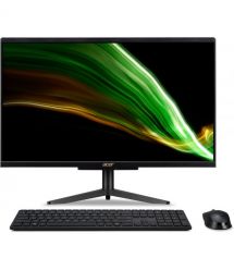Acer ПК Моноблок Acer Aspire C24-1600 23.8" FHD, Intel P N6005, 8GB, F256GB, UMA, WiFi, кл+м, Lin, черный