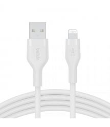 Belkin Кабель USB-A - Lightning силиконовый, с клипсой, 1м, белый