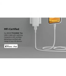 Belkin Кабель USB-A - Lightning силиконовый, с клипсой, 1м, белый