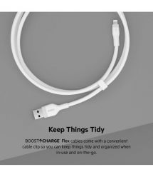 Belkin Кабель USB-A - Lightning силиконовый, с клипсой, 1м, белый