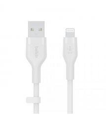 Belkin Кабель USB-A - Lightning силиконовый, с клипсой, 1м, белый
