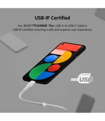 Belkin Кабель USB-A - USB-C силиконовый, с клипсой, 2м, белый