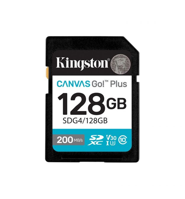 Kingston Карта памяти Kingston SD 128GB C10 UHS-I U3 V30 R200MB/s