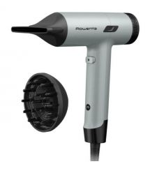 Rowenta Фен Rowenta Tiny, 1600Вт, режимов-3, дифузор, иониз-я, хол. обдув, зелено-черный