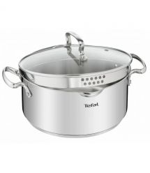 Tefal Кастрюля DUETTO+, 1.5л, с крышкой, нержавеющая сталь, стекло