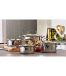 Tefal Кастрюля DUETTO+, 5л, с крышкой, нержавеющая сталь, стекло