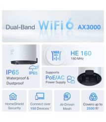 TP-Link Система WiFi-Mesh Deco X50 AX3000, 2xGE LANWAN, 1мод, внешняя