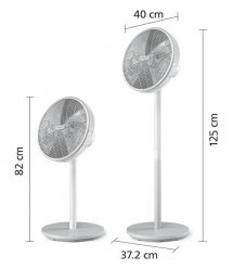 Philips Вентилятор Philips напольный Series 2000, 40см, 48Вт, таймер, поворот 90, белый