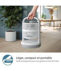 Philips Вентилятор Philips настольный Series 2000, 22см, 28Вт, таймер, поворот 180, белый