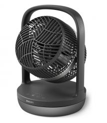Philips Вентилятор Philips настольный Series 3000, 22см, 27Вт, таймер, поворот 180, черный