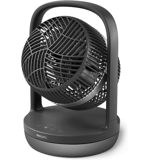 Philips Вентилятор Philips настольный Series 3000, 22см, 27Вт, таймер, поворот 180, черный