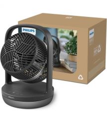 Philips Вентилятор Philips настольный Series 3000, 22см, 27Вт, таймер, поворот 180, черный