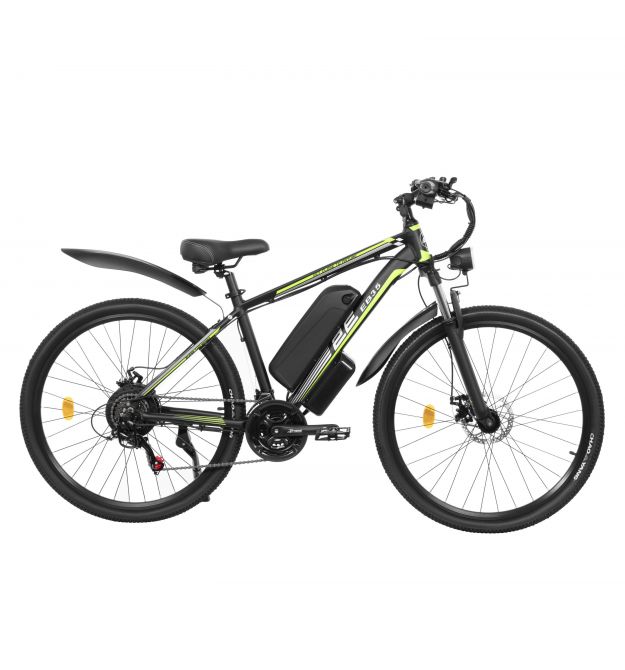 2E Электровелосипед EB35 27,5", зелено-черный