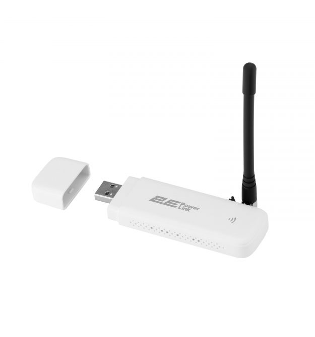 2E Мобильный маршрутизатор PowerLink (MiFi-1 2024) LTE, Wi-Fi4, 1xUSB, 1xCRC9 белый