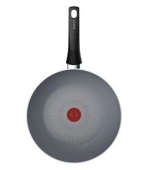 Tefal Сковорода ВОК Halo, 28см, алюминий, бакелит, серый