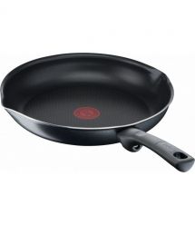 Tefal Сковорода с крышкой Day by Day, 20см, с крышкой, алюминий, бакелит, стекло, черный