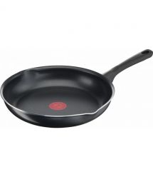 Tefal Сковорода с крышкой Day by Day, 20см, с крышкой, алюминий, бакелит, стекло, черный