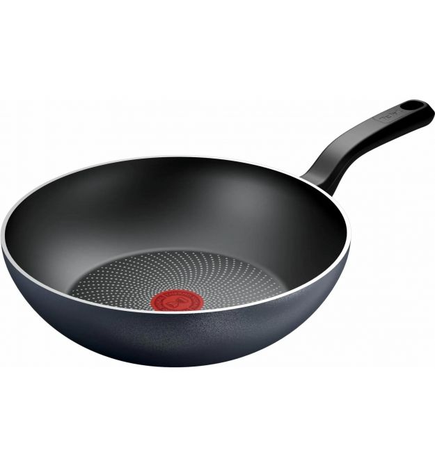Tefal Сковорода ВОК So' Light, 28см, алюминий, бакелит, черный