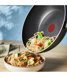 Tefal Сковорода ВОК So' Light, 28см, алюминий, бакелит, черный