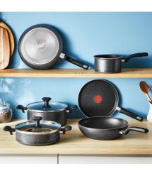 Tefal Сковорода ВОК So' Light, 28см, алюминий, бакелит, черный