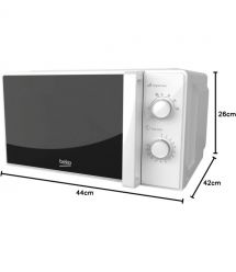 Beko Микроволновая печь, 20л, мех. управл., 700Вт, белый