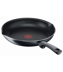 Tefal Сковорода с крышкой Day by Day, 28см, с крышкой, алюминий, бакелит, стекло, черный