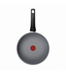 Tefal Сотейник Halo, 24см, с крышкой, алюминий, бакелит, стекло, серый