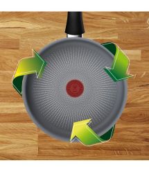 Tefal Сотейник Halo, 24см, с крышкой, алюминий, бакелит, стекло, серый