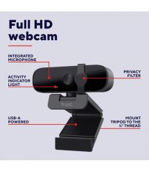 Trust Вебкамера Tanor,Full HD, 30 fps, fixed focus, черный