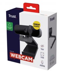Trust Вебкамера Tanor,Full HD, 30 fps, fixed focus, черный