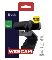 Trust Вебкамера Tanor,Full HD, 30 fps, fixed focus, черный