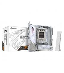 Gigabyte Материнская плата X870I AORUS PRO ICE sAM5 X870I AORUS PRO ICE 2xDDR5 M.2 Wi-Fi BT HDMI Type-C ATX