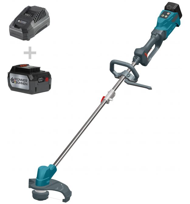 Könner & Söhnen Триммер садовый аккумуляторный KS BCT-20V, 20В акб 1x4А·час 3.8кг