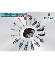Könner & Söhnen Триммер садовый аккумуляторный KS BCT-20V, 20В акб 1x4А·час 3.8кг