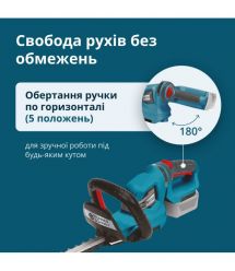 Könner & Söhnen Кусторез аккумуляторный KS HT-20V 20В акб 1х2А·ч 55см шаг реза 16мм 2.5кг