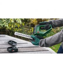 Bosch Ножницы для травы аккумуляторные AdvancedShear 18В-10 + насадка кусторез 10/20см шаг реза 8мм 1.85кг
