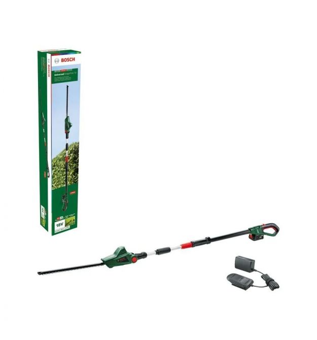 Bosch Кусторез аккумуляторный UniversalHedgePole 18 18В АКБ 1х2.5А·час 43мм шаг реза 16мм со штангой ЗП AL18V-20 3.6кг