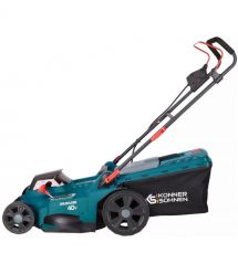 Könner & Söhnen Газонокосилка аккумуляторная KS 43LM-40V 40В(20+20) акб 2x4А·час 43см 50л 25-75мм 15.5кг