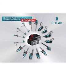 Könner & Söhnen Газонокосилка аккумуляторная KS 43LM-40V 40В(20+20) акб 2x4А·час 43см 50л 25-75мм 15.5кг