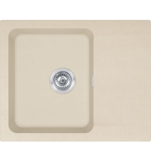 Franke Мойка кухонная Orion OID тектонайт, прямоуг., с крылом, 620х500х180мм, чаша - 1, врезная, бежевый