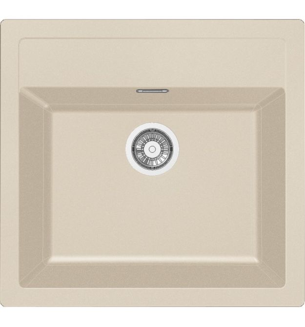 Franke Мойка кухонная Sirius тектонайт, прямоуг., без крыла, 560х530х200мм, чаша - 1, врезная, бежевый