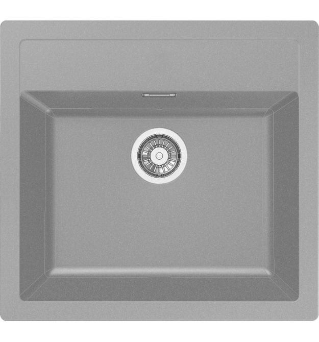 Franke Мойка кухонная Sirius тектонайт, прямоуг., без крыла, 560х530х200мм, чаша - 1, врезная, серый гранит